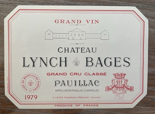 étiquette château lynch - Étiquette,