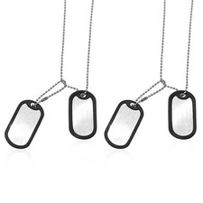 2 Pièces Collier Dog Tags