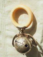 HOCHET ANCIEN ARGENT MASSIF SILVER ANTIQUE RATTLE