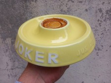 JOKER Jus de Fruits Presentoir Support Bouteille Faïence GIEN Ancien Collection 