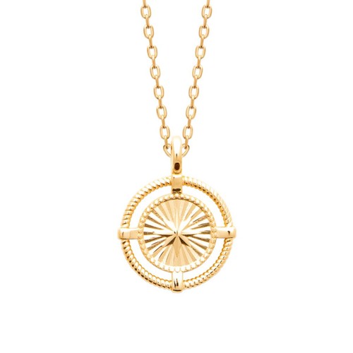 Collier pendentif cercle - collier, au