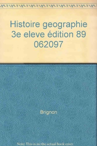 Histoire geographie 3eme - geographie,