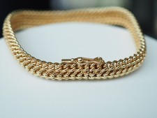 BRACELET VINTAGE PLAQUE OR