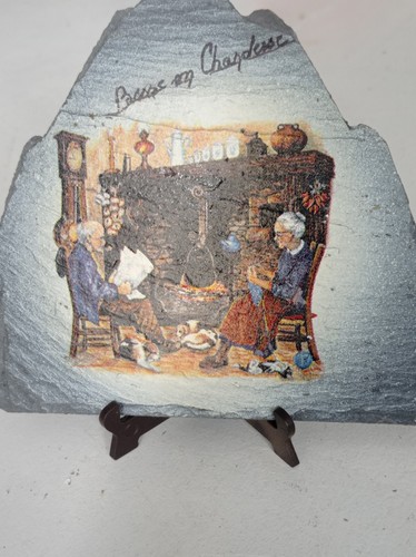 Décoration sur ardoise - sur,