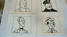 HERGE (d'après) : TINTIN - EX LIBRIS 2011 LOT DE 4 LE CRABE AUX PINCES D OR