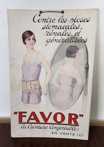 Plv ancien carton favor - plv, "favor"