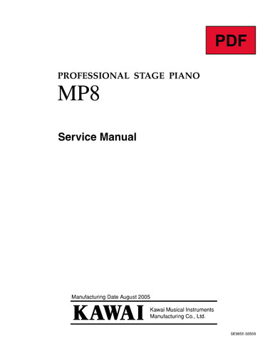 Kawai mp8 service - kawai, with