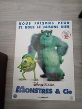 Belle affiche cinema 40x53 double film monstres et cie + nid de guêpes en tbe
