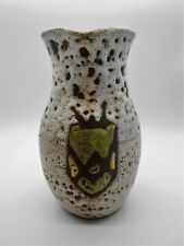 TRES BEAU PICHET / BROC BLASON EN FAÏENCE DE VALLAURIS 