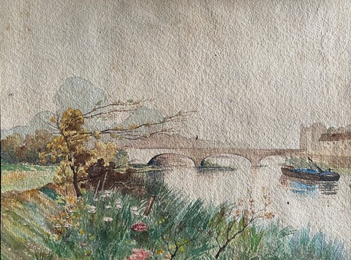 Tableau aquarelle paysage - aquarelle, de