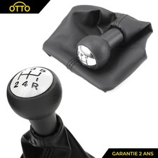 Soufflet + pommeau chromé pour Peugeot 207 307 308 406 407 607 807