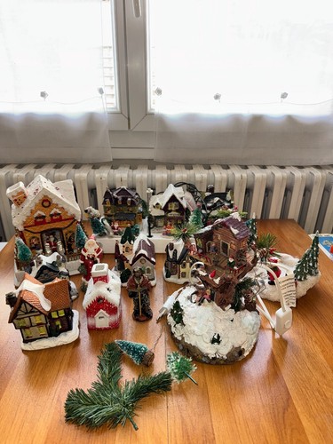 Village noël miniature - village,