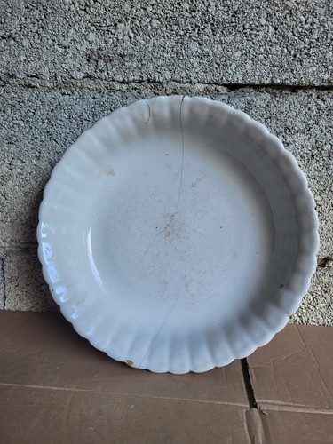 Plat rond faïence de - plat, en