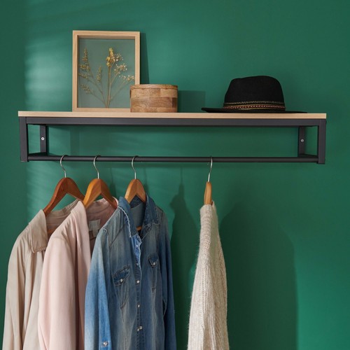 Penderie etagere murale bois - penderie,