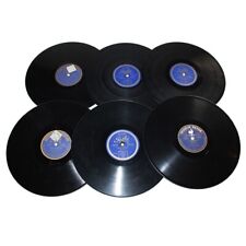 Lot de 6 anciens disques Pathé pour gramophone