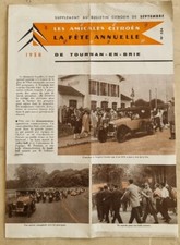 BULLETIN CITROEN les amicales citroen. LA FETE ANNUELLE N° 554 Septembre 58