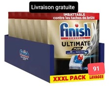 Finish Ultimate Plus. Lot de 91 Tablettes Lave-Vaisselle. Livraison Gratuite.