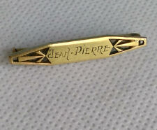 Broche Barette ancienne  de bébé. En FIX.  Prénom Jean Pierre.  (Bt n°2)