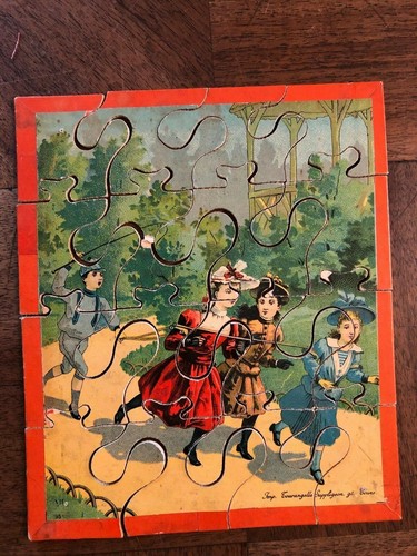 Ancien joli puzzle bois - joli, en