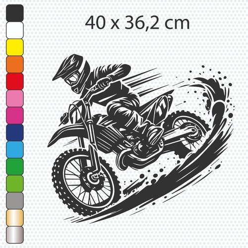 Moto cross sticker vinyle - sticker,