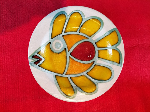 Jolie grande assiette - assiette, en