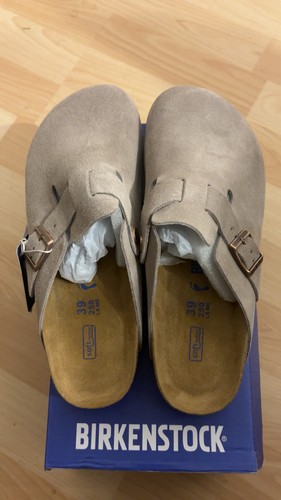Birkenstock boston gris beige - birkenstock,