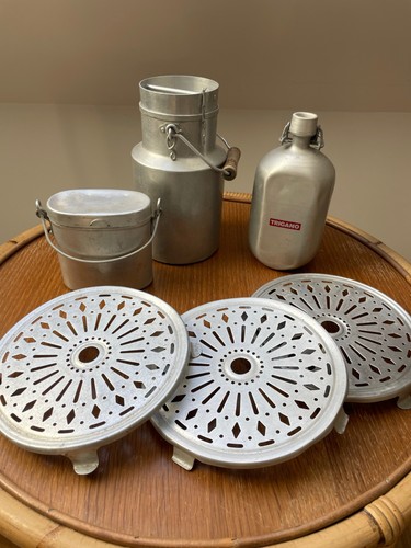 Lot vintage aluminium camping