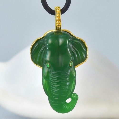 Pendentif éléphant asiatique - pendentif,