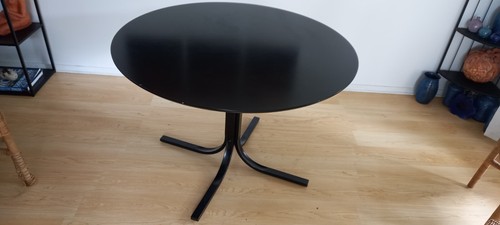Table ronde bois - ronde, noir