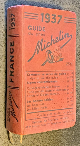 Guide michelin rouge - rouge,