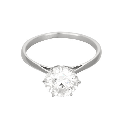 Bague solitaire gris - en,