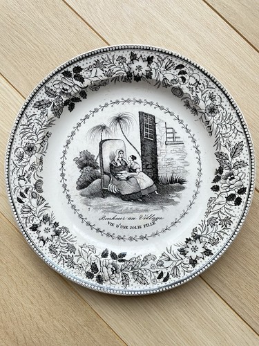 Ancienne assiette faïence - assiette,