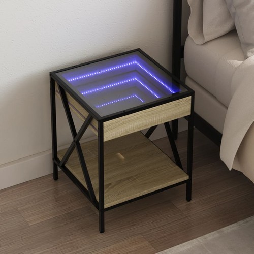 Table chevet avec led - table,