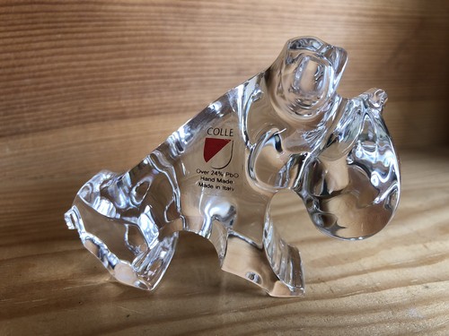 Chien bouledogue cristal - en,