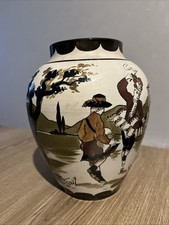 Vase en grès de Ciboure signé R. Gaïtaud – Décor Basque 🎨
