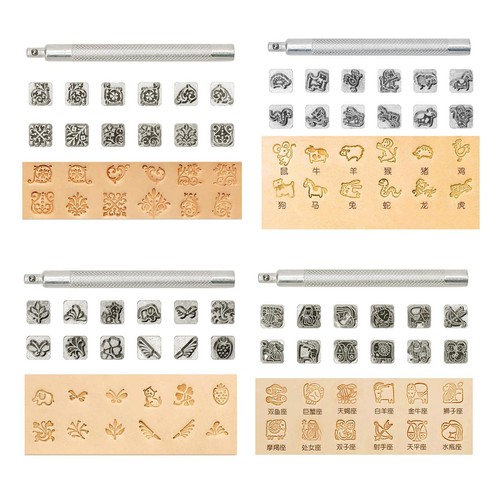 12x outils cuir bricolage - en,