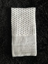 Etole chèche femme à pois blanche et noire