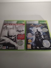 Batman : Arkham City + Asylum LOT Complet CIB PAL NTSC-U Microsoft XBOX 360 JEUX