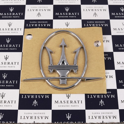 Maserati trident badge - maserati, rh
