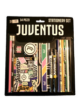 ENSEMBLE DE 14 PIÈCES ÉCOLE ET TEMPS LIBRE PRODUIT OFFICIEL JUVENTUS PAPETERY