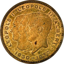 [#908544] Coin, Belgium, 10 Francs-10 Frank, Deux / Twee Belgas, 1930, Brussels,