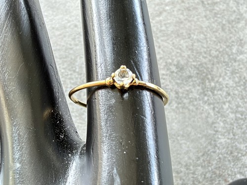 Bague solitaire jaune 18 - solitaire, or