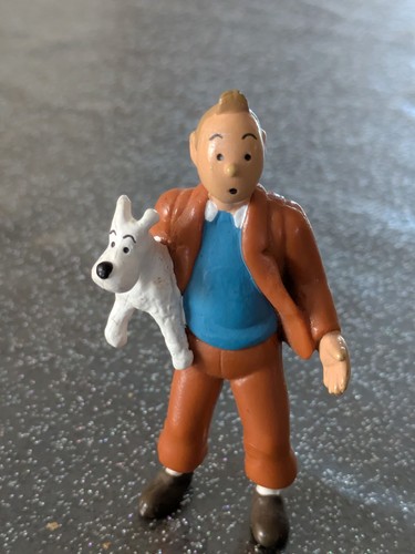 Figurine tintin avec milou - figurine,