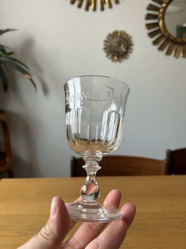 Verre pied cristal - a,
