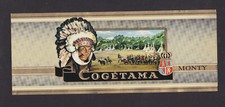 Ancienne grande étiquette Lytho  Cigare  Label BN99973 Cogétama Indien 