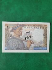 billet 10 francs Mineur