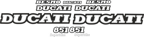 Autocollants ducati 851 desmo - autocollants,