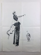 Pablo Picasso 1947 Décor Théâtre des Champs Élysées Œdipe Roi Pierre Blanchar