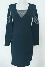 Robe cintrée imprimé chaîne argenté taille L