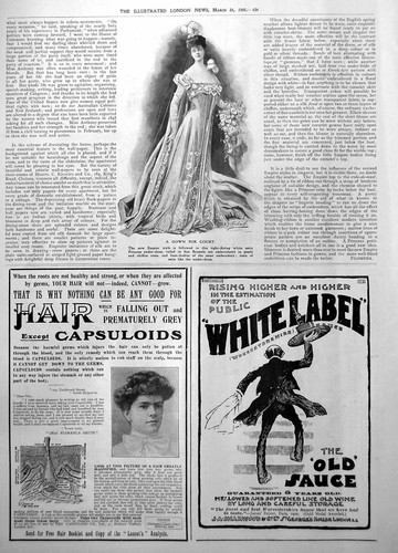 Old print gown court empire - court,